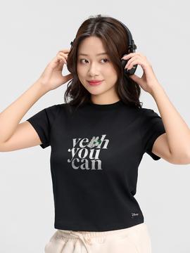 Áo thun Baby Tee Cotton Compact Yeah You Can - undefined