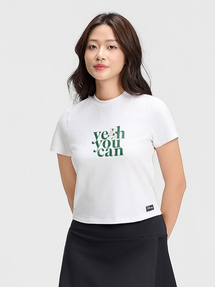 Áo thun Baby Tee Cotton Compact Yeah You Can - undefined