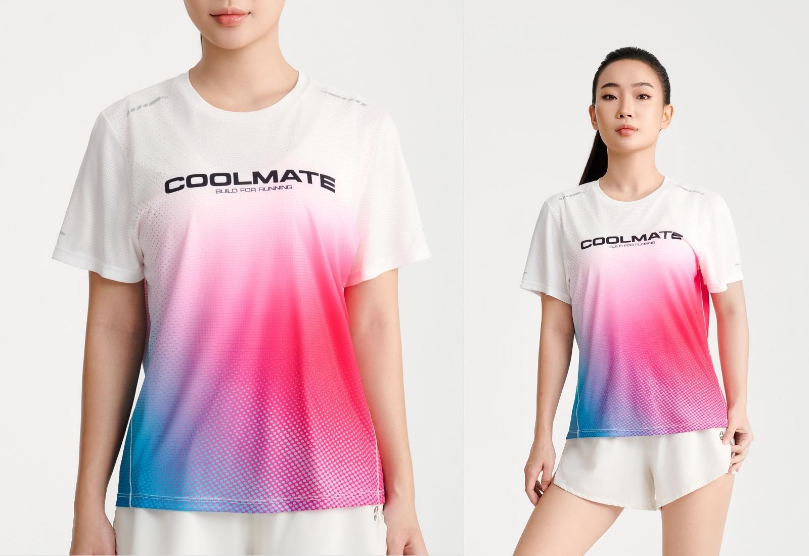 Áo thun chạy bộ nữ logo Coolmate
