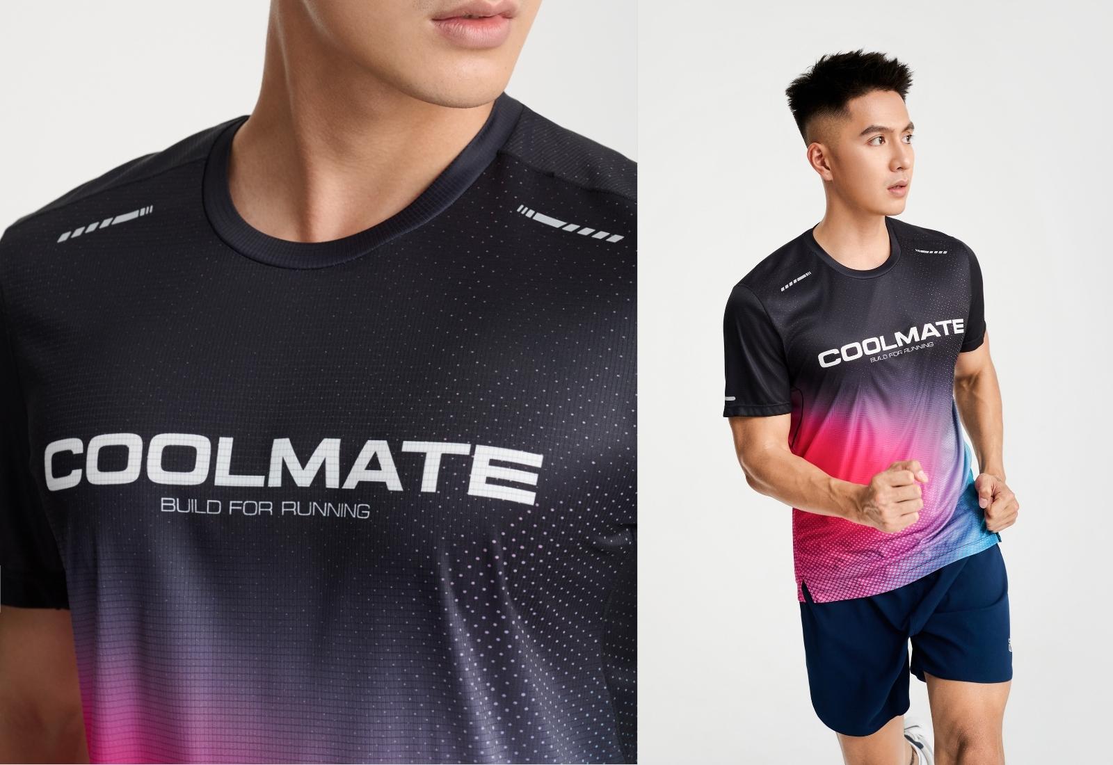 Áo thun chạy bộ nam logo Coolmate