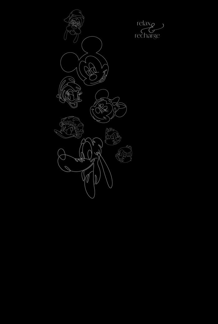 Áo thun Relaxed Fit 100% Cotton Floating Mickey & Friends - undefined