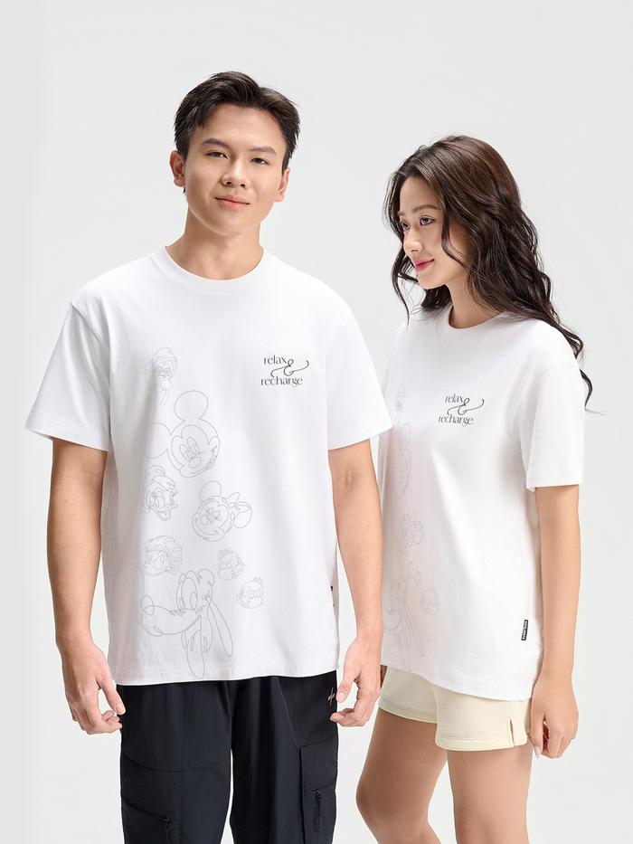 Áo thun Relaxed Fit 100% Cotton Floating Mickey & Friends - undefined