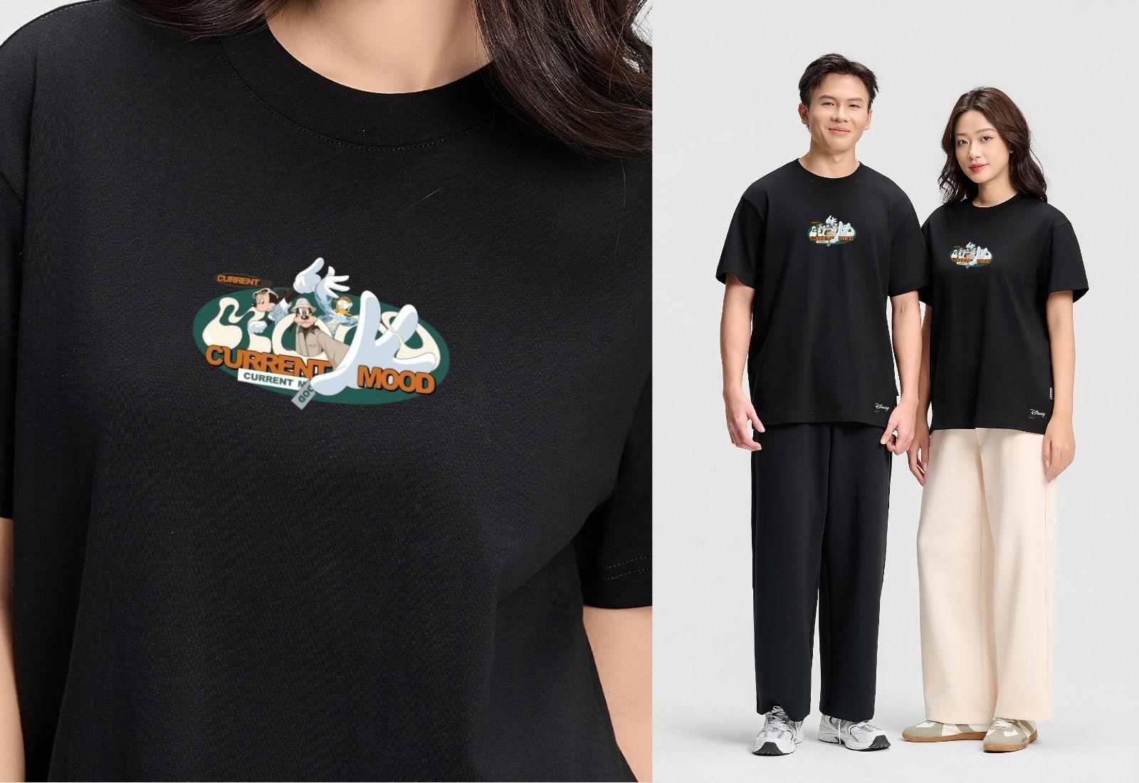 Áo thun Relaxed Fit 100% Cotton Current Mood