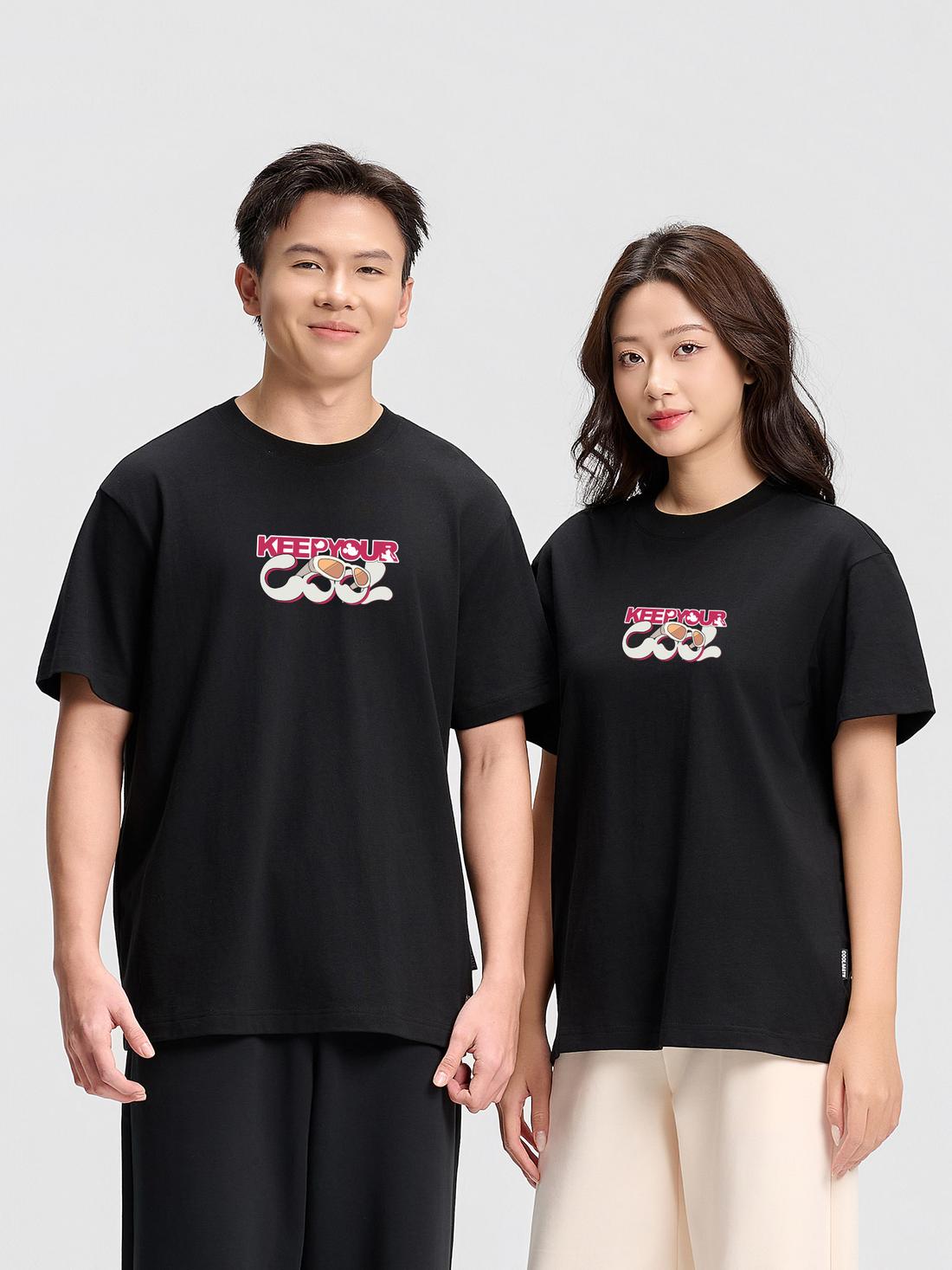 Áo thun Relaxed Fit 100% Cotton Keep Your Cool - undefined