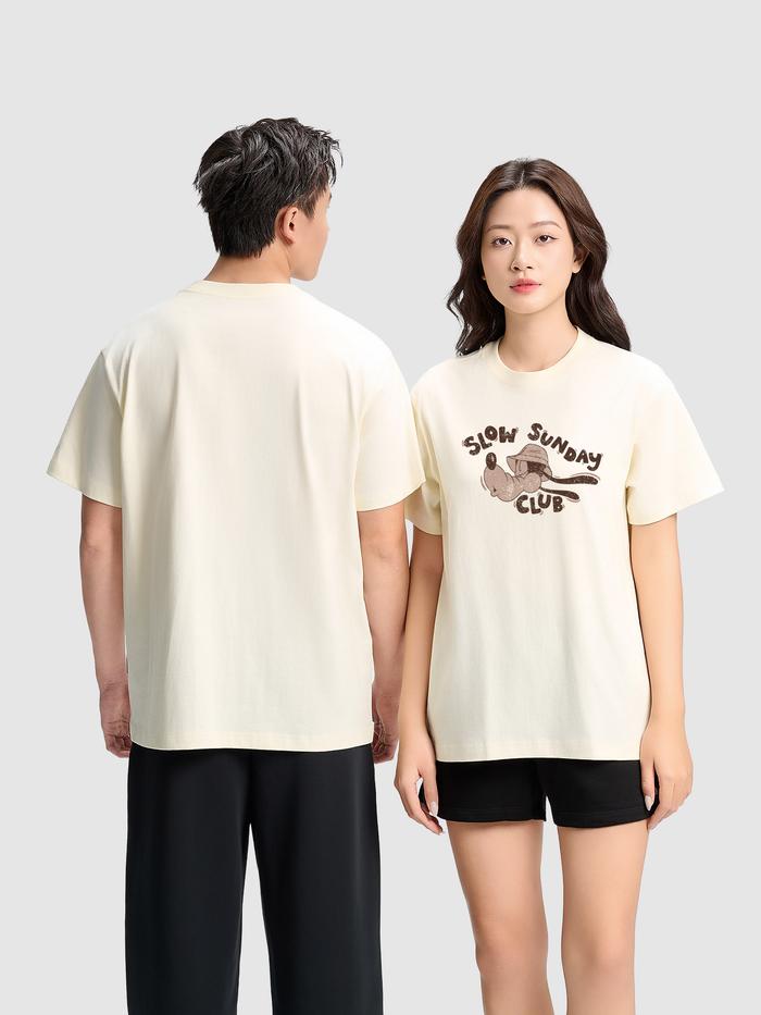 Áo thun Relaxed Fit 100% Cotton Slow Sunday Club - undefined