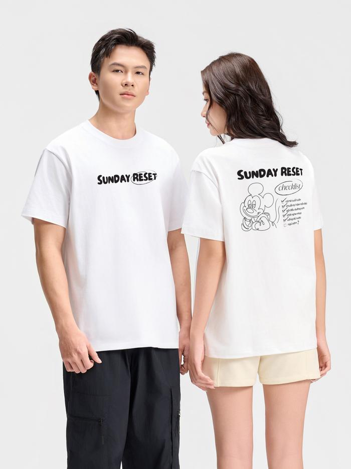 Áo thun Relaxed Fit 100% Cotton Sunday Reset - undefined