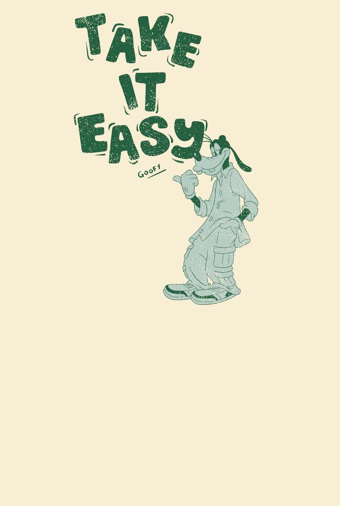 Áo thun Relaxed Fit 100% Cotton Take It Easy - undefined