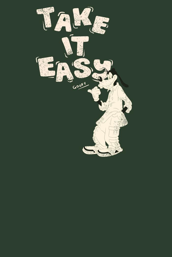 Áo thun Relaxed Fit 100% Cotton Take It Easy - undefined