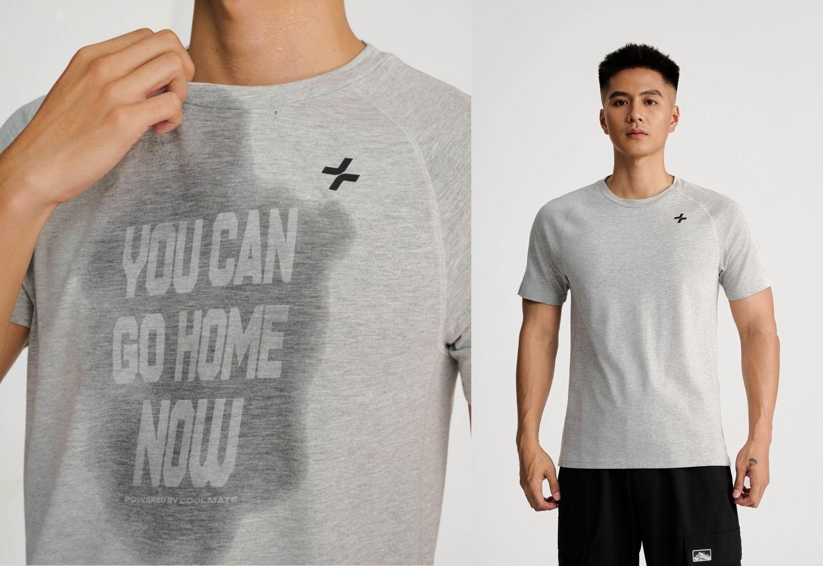 Áo thun training hidden graphic "You can go home now"