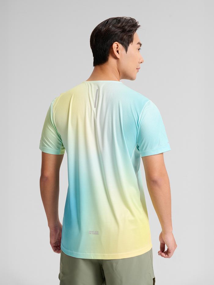 Tshirt chạy bộ graphic Blue Gradient - undefined