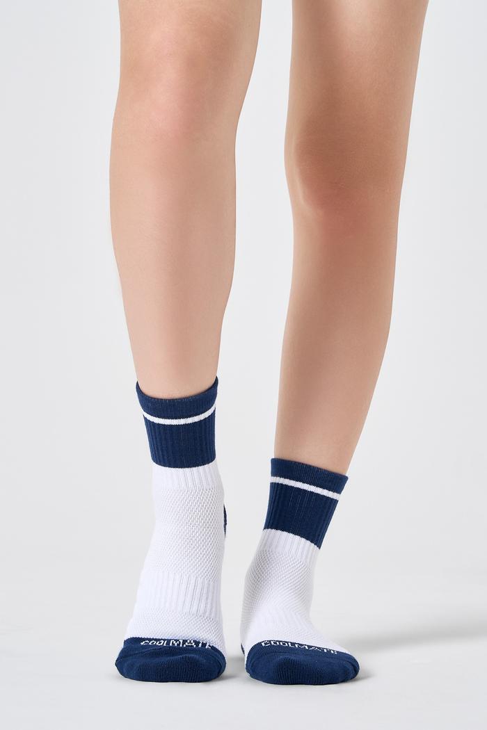 Tất Pickleball Cổ Trung Colorblock Crew - undefined