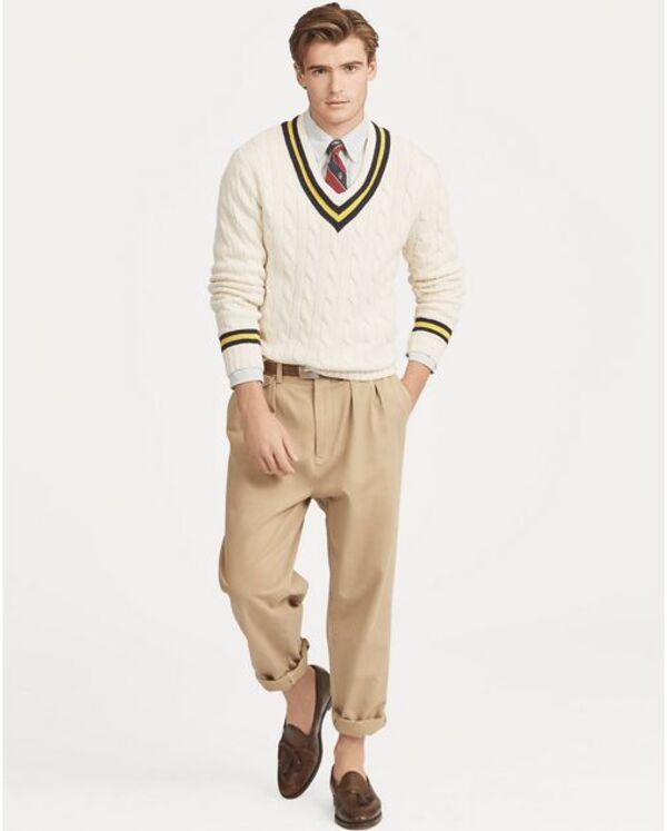 Phối đồ phong cách Preppy cho nam với quần chinos