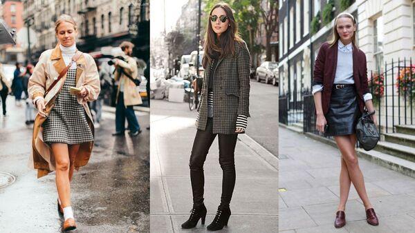 Phong cách Preppy cùng váy kẻ sọc