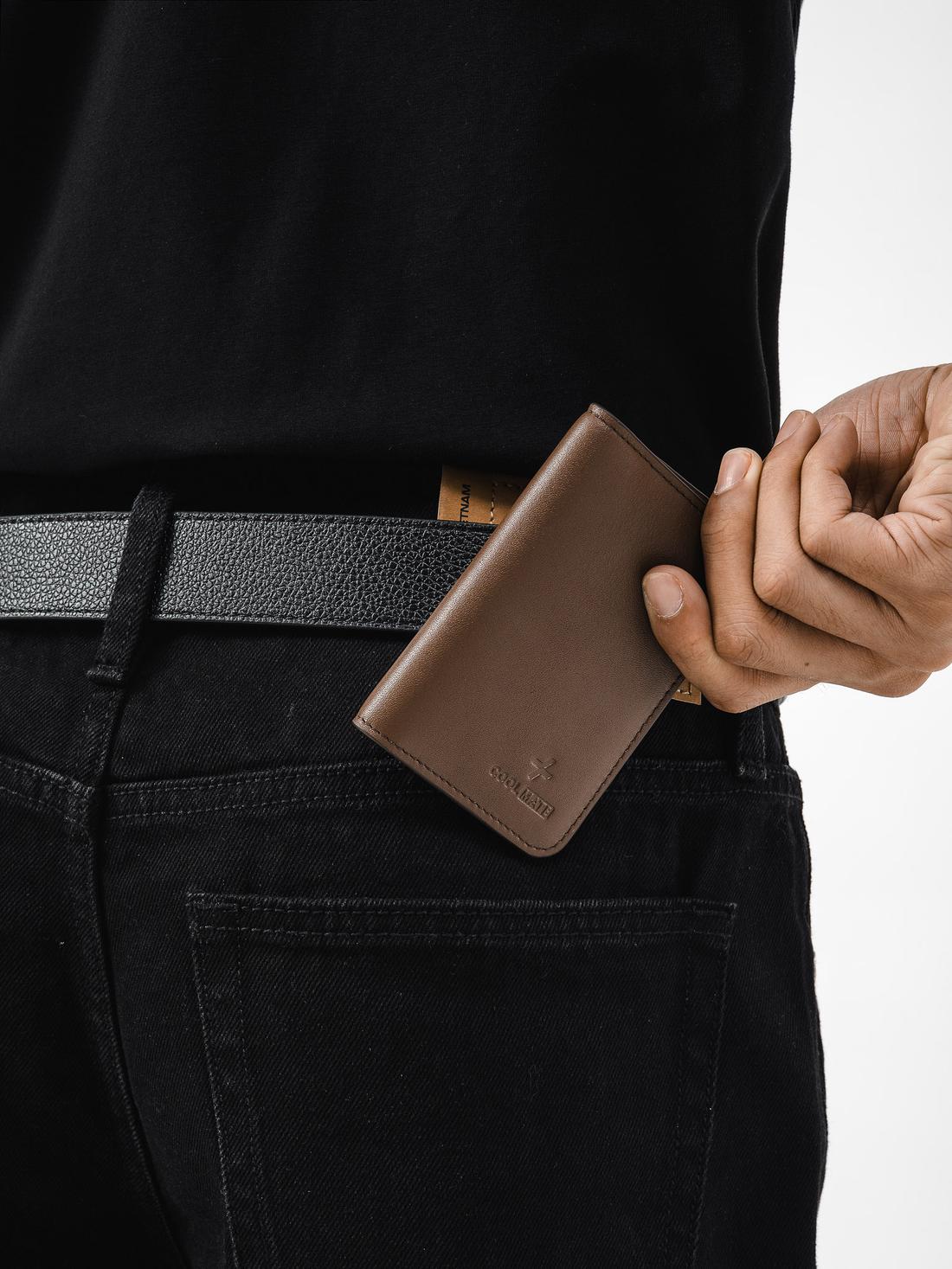 Card Holder nam Coolmate da bò Nappa - undefined