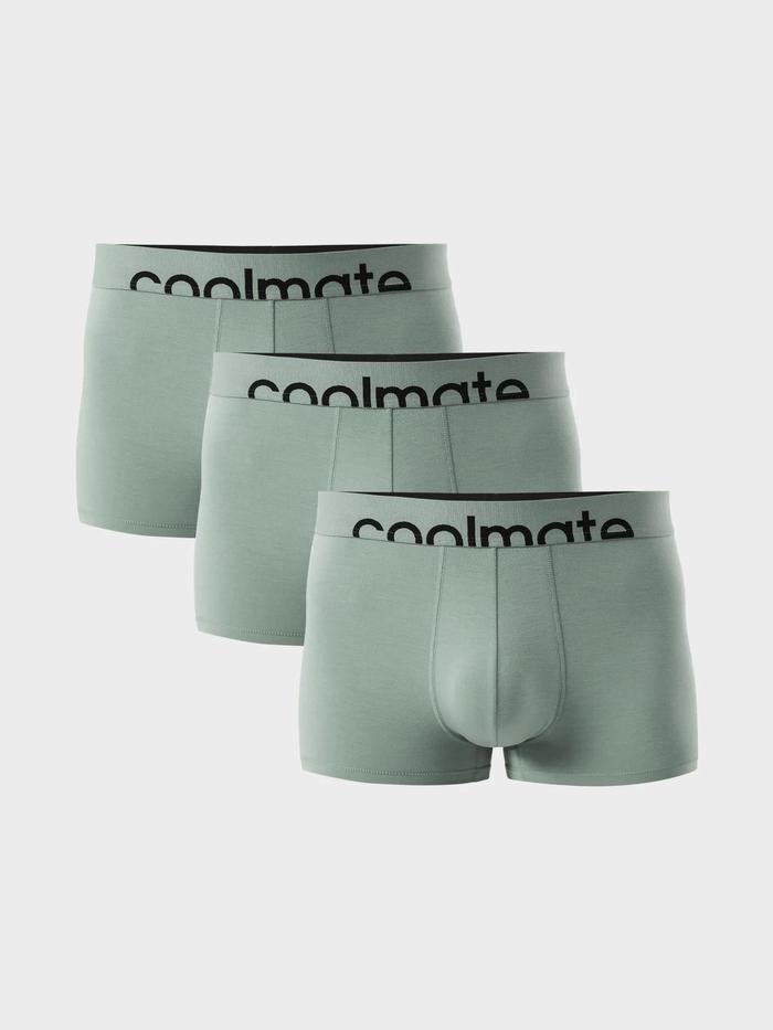 Combo 3 Quần Lót Nam trunk Lenzing Modal cạp logo Coolmate - undefined