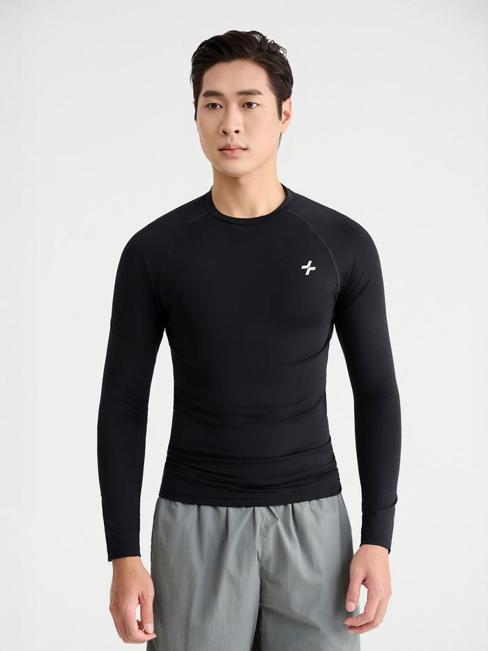 Áo dài tay thể thao nam Logo Active Slim - undefined