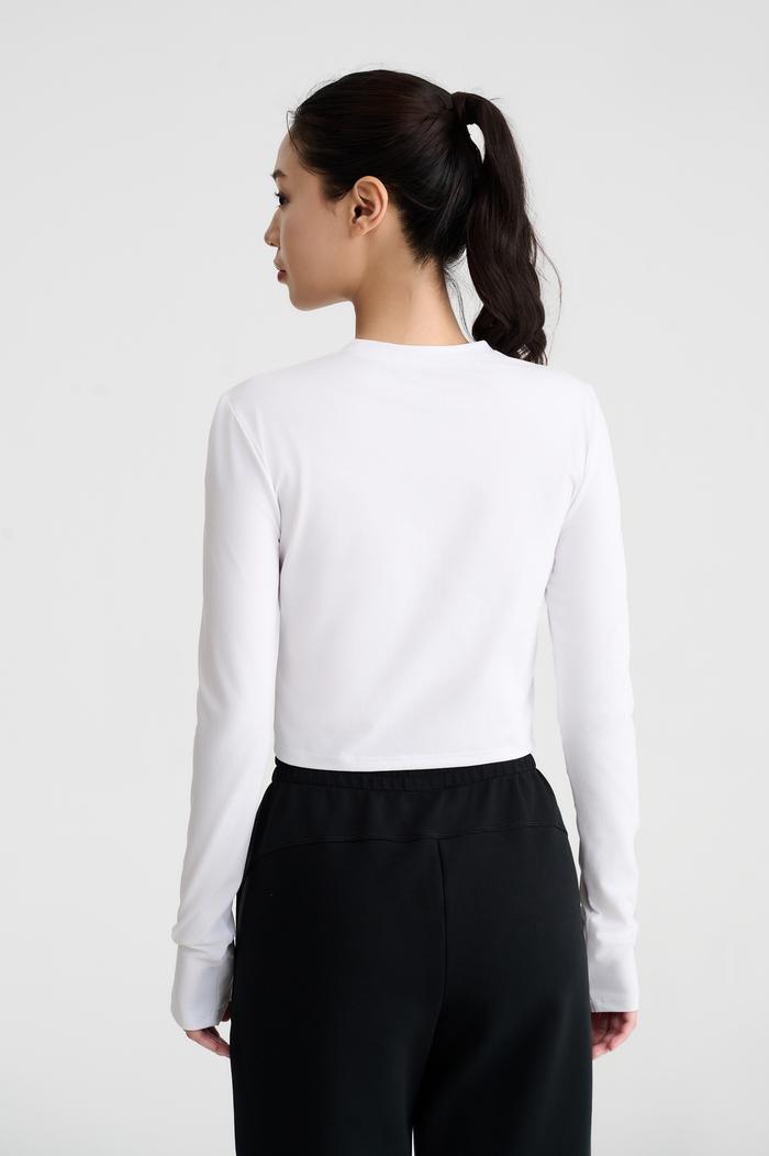 Áo dài tay thể thao nữ Croptop Flex - undefined