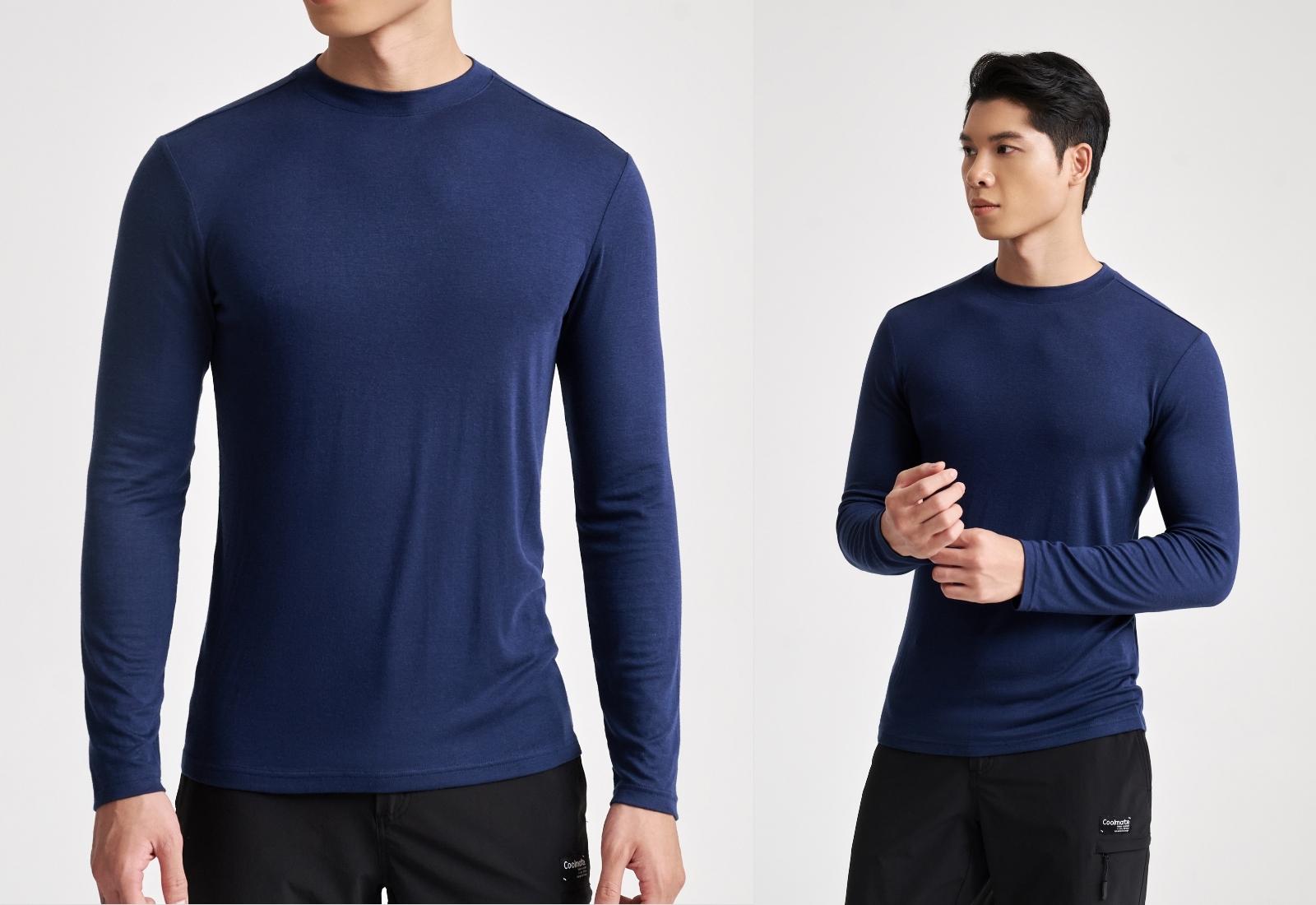 Áo giữ nhiệt Nam ExWarm Cổ thấp