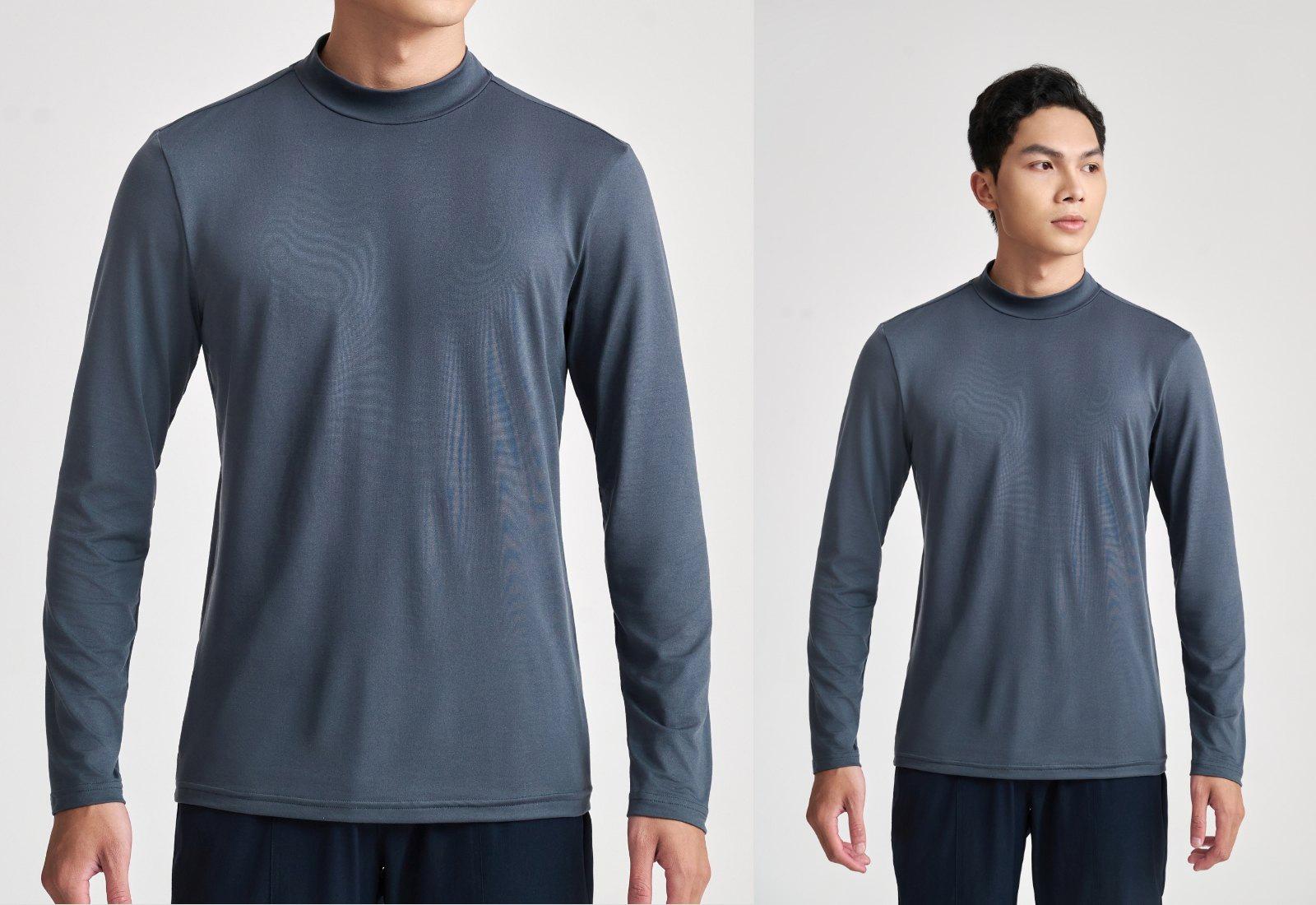 Áo mặc trong Essential Brush Poly cổ trung