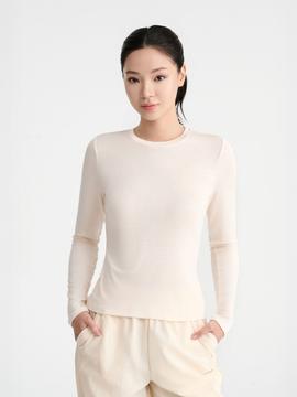 Áo giữ nhiệt nữ Exwarm cổ thấp - undefined