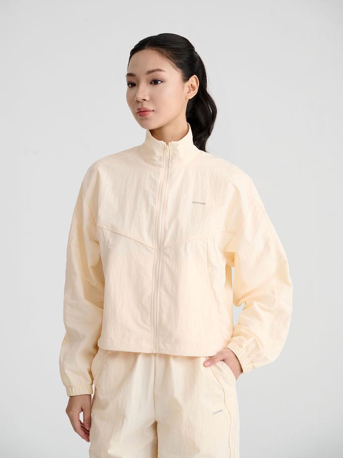 Áo khoác nữ Track Jacket Windbreaker khoá kéo - undefined