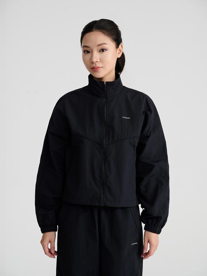 Áo khoác nữ Track Jacket Windbreaker khoá kéo - undefined