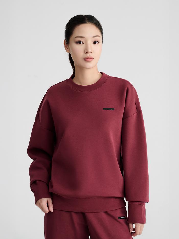 Áo nỉ thể thao nữ Studio Sweater Oversized - undefined