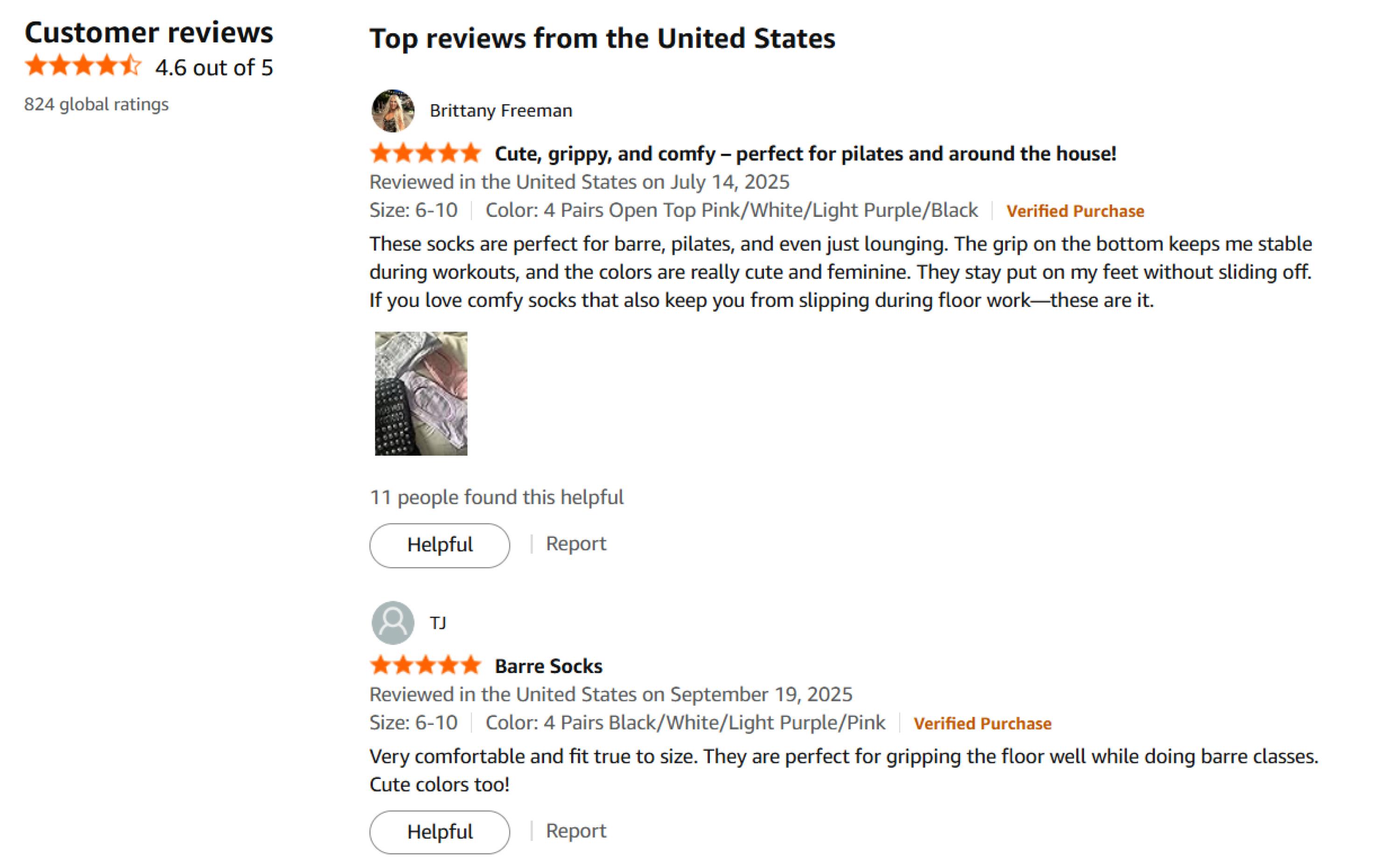 Tất Yoga & Pilates Grip Socks