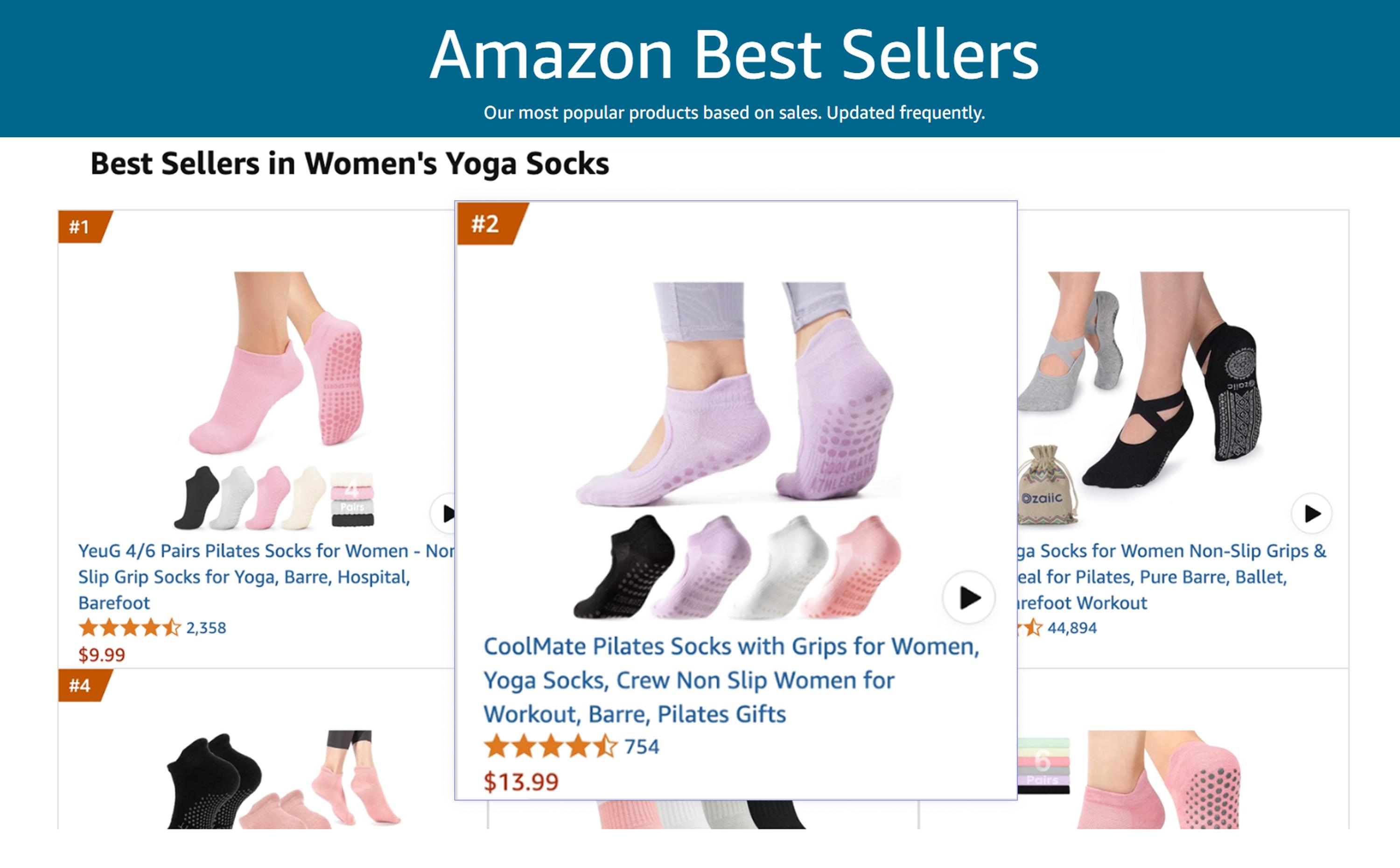 Tất Yoga & Pilates Grip Socks