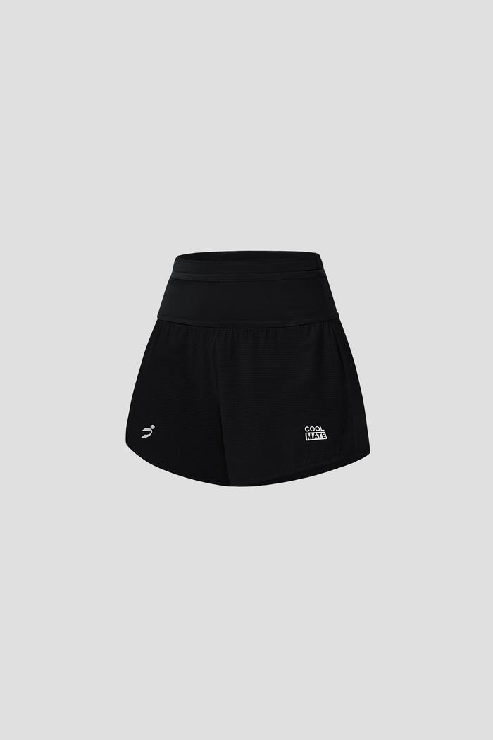 "NTOXCOOLMATE" Quần short chạy bộ cạp cao 3IN - undefined