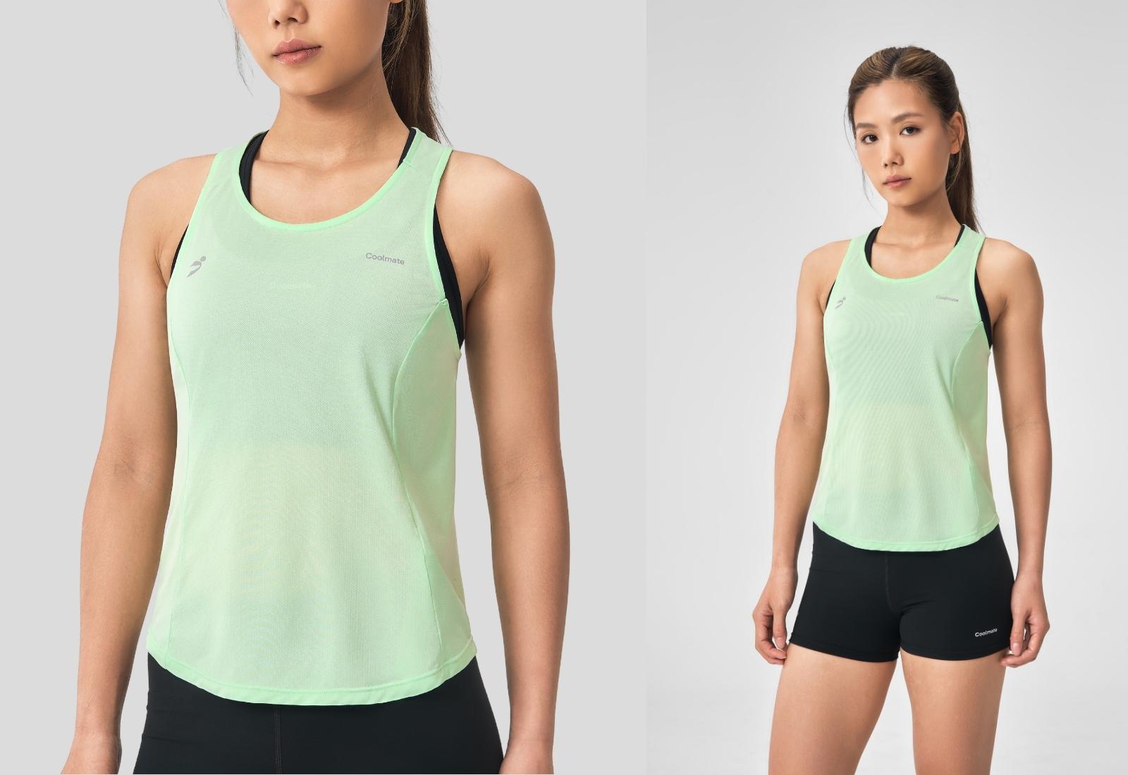 "NTOXCOOLMATE" Áo Singlet chạy bộ Light Weight