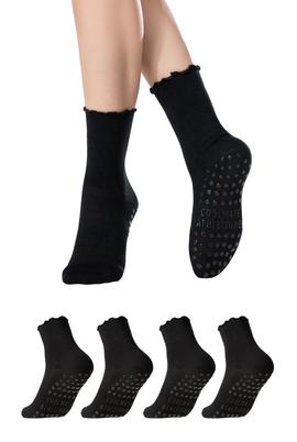 Pack 2 Tất Yoga & Pilates chống trượt Ruffle Socks - undefined