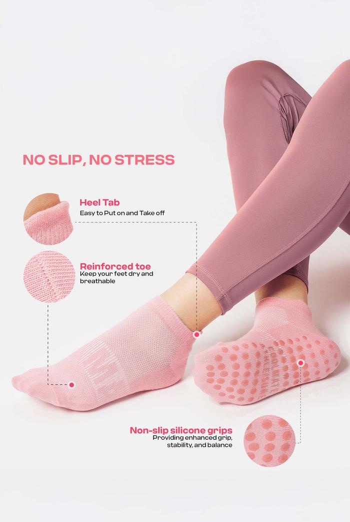 Pack 4 Tất cổ ngắn Yoga & Pilates - undefined