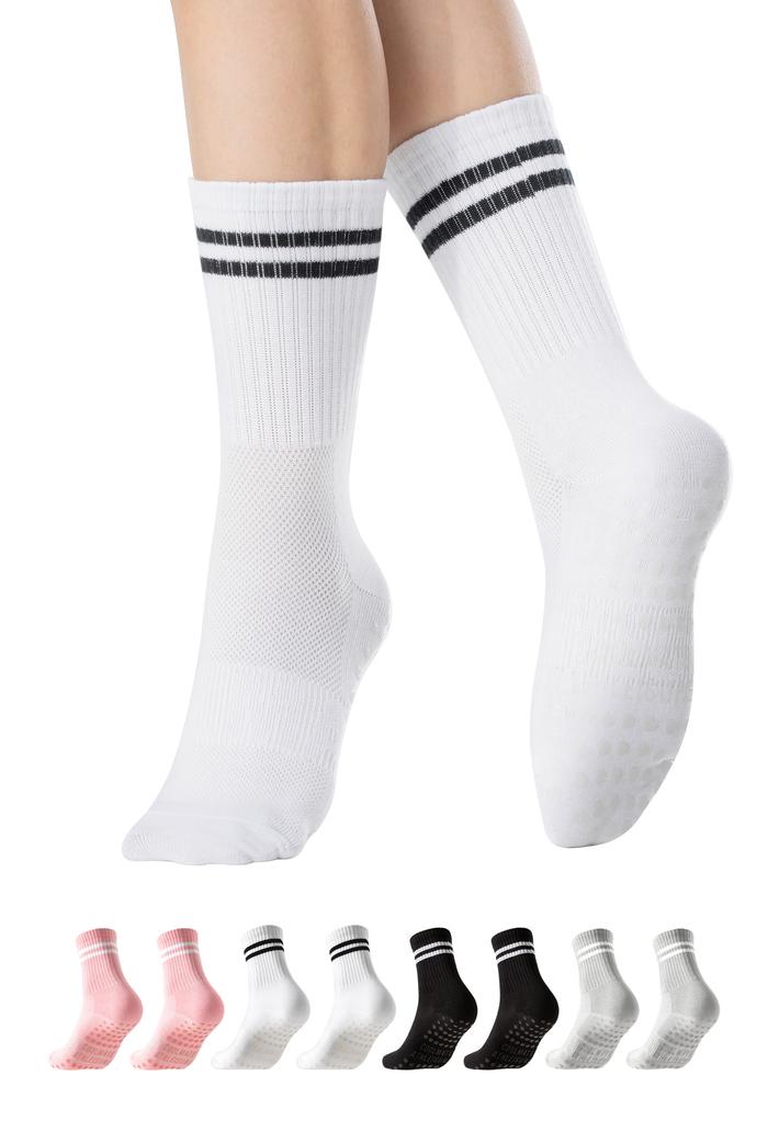 Pack 4 Tất Yoga & Pilates chống trượt cổ trung - undefined