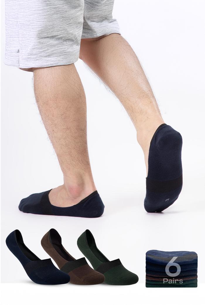 Pack 6 Tất lười No show Nam - undefined