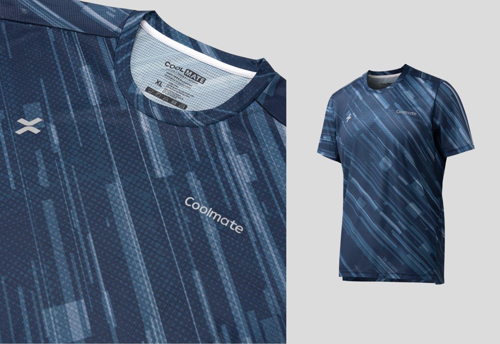 Tshirt chạy bộ nam Airflow Luman Line