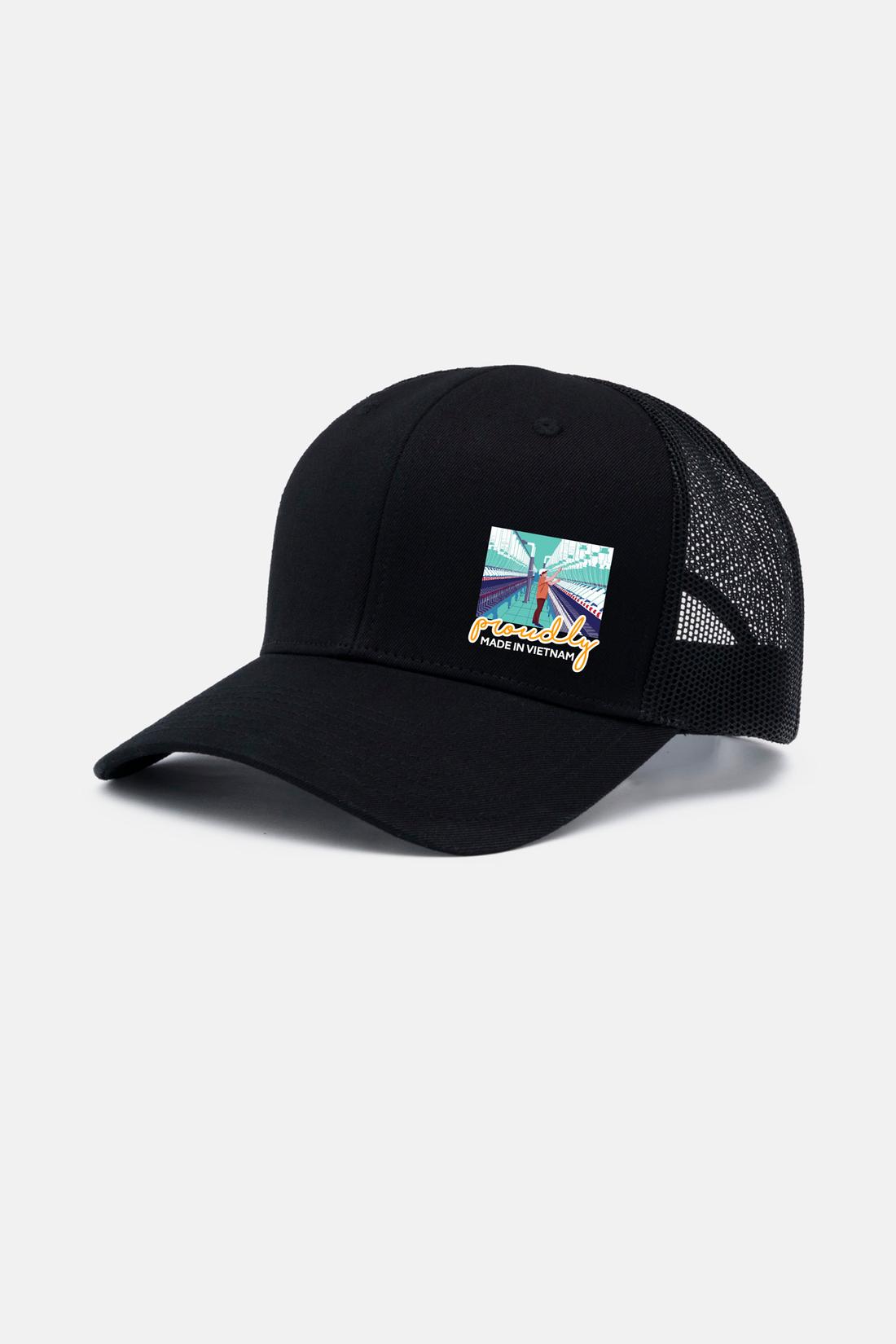 Mũ/Nón lưỡi trai nam Baseball Cap Proudly Made In Vietnam in màu nối sợi - undefined