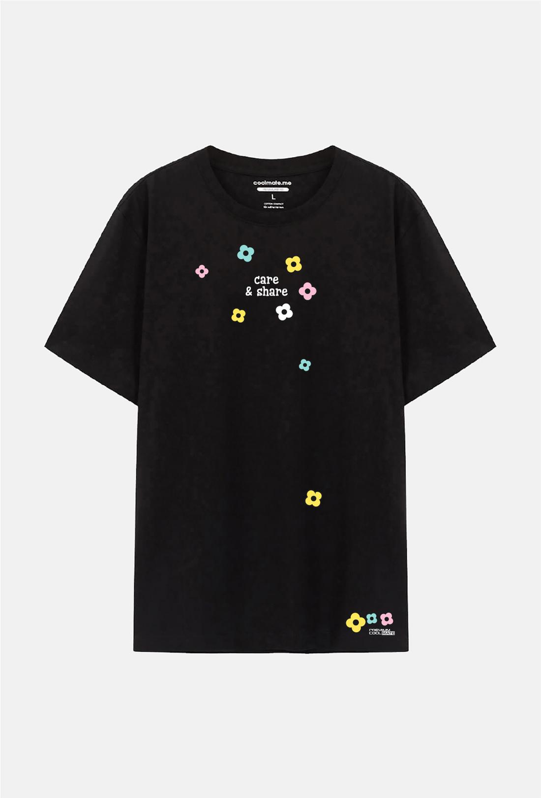 Áo thun Cotton Compact in Care&Share phiên bản Hoa - undefined
