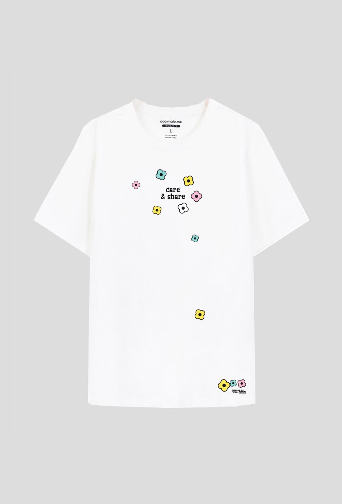 Áo thun Cotton Compact in Care&Share phiên bản Hoa - undefined