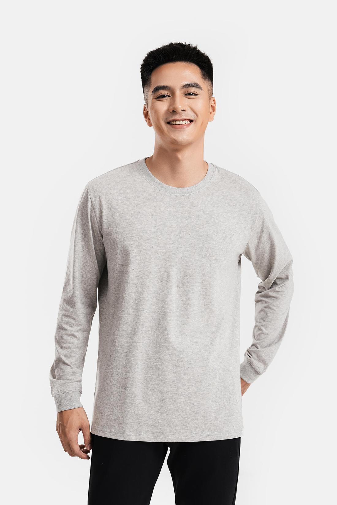 Áo thun nam dài tay Cotton Compact V2 - Outlet - undefined
