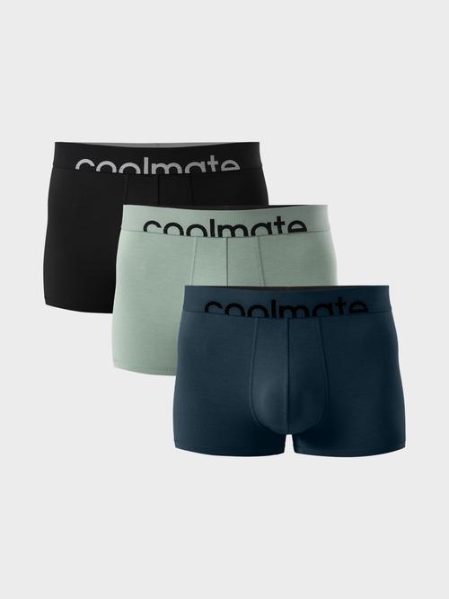 Combo 3 Quần Lót Nam trunk Lenzing Modal cạp logo Coolmate