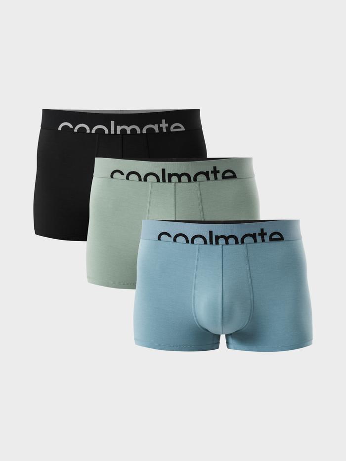 Combo 3 Quần Lót Nam trunk Lenzing Modal cạp logo Coolmate - undefined
