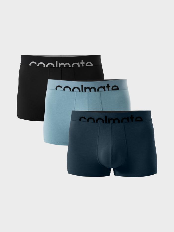 Combo 3 Quần Lót Nam trunk Lenzing Modal cạp logo Coolmate - undefined