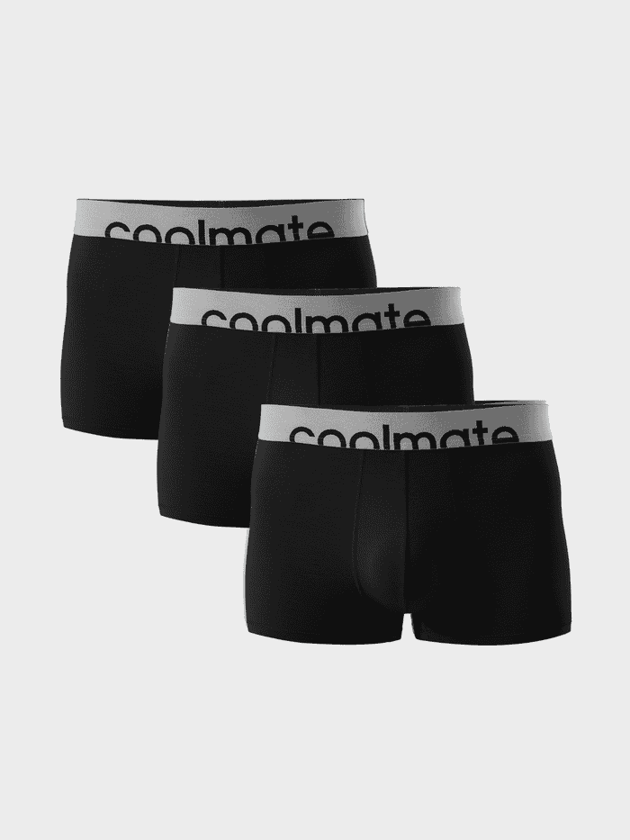 Combo 3 Quần Lót Nam trunk Lenzing Modal cạp logo Coolmate - undefined