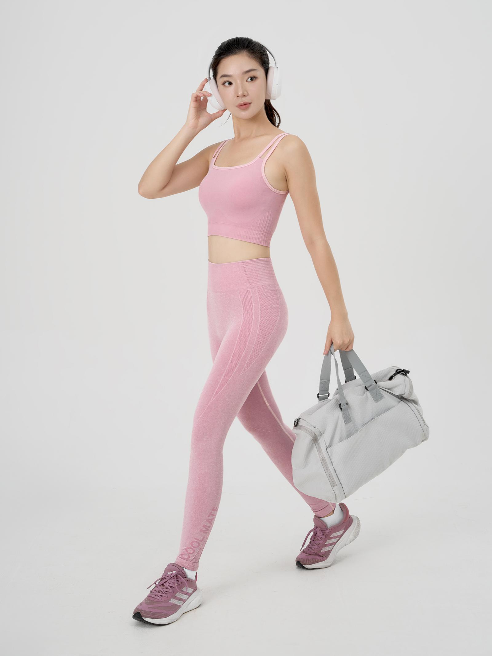 Quần leggings thể thao co giãn Vital Seamless và Bra thể thao Classic Vital Seamless