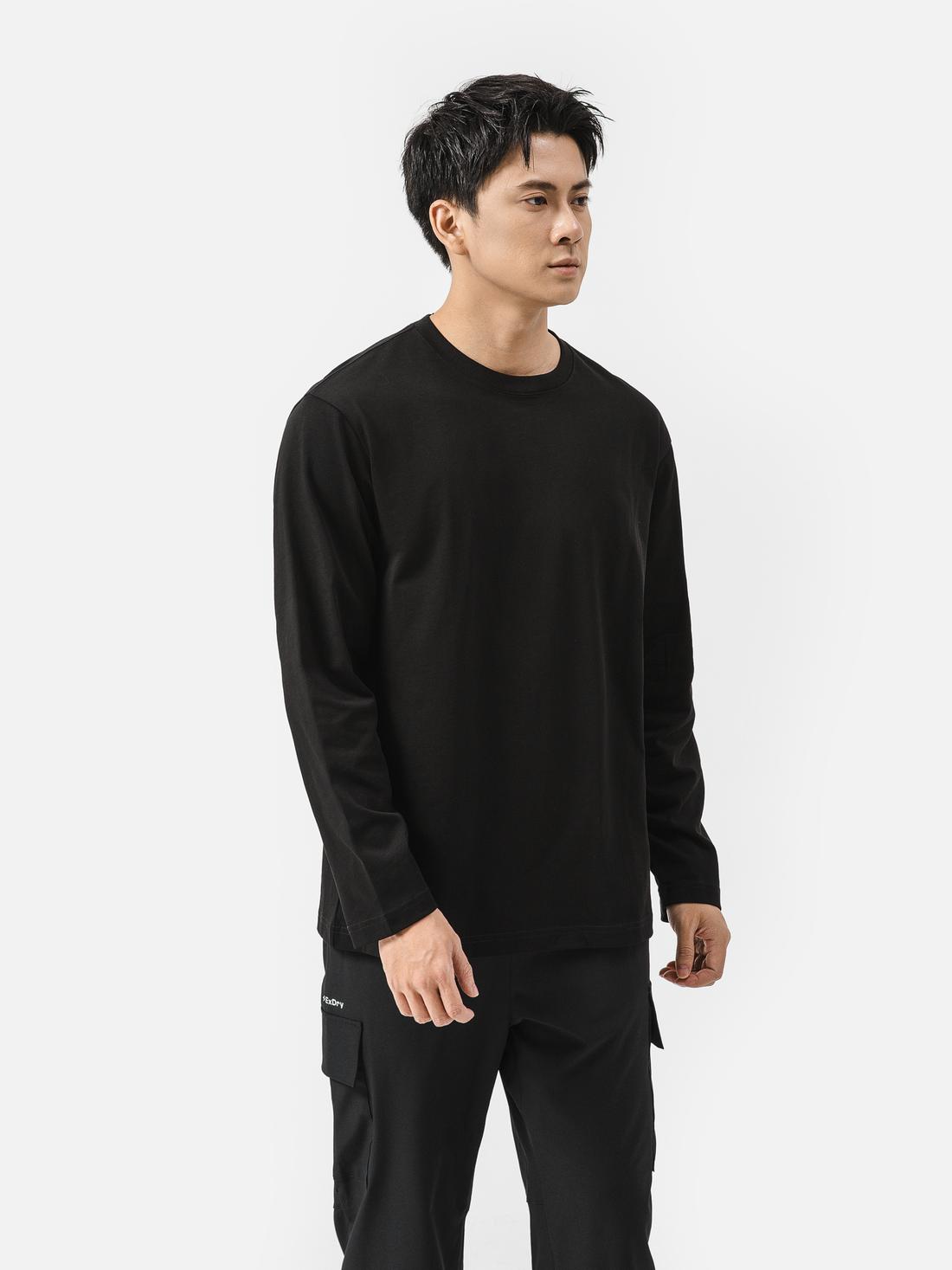 Áo thun dài tay 100% Cotton Relax fit - undefined