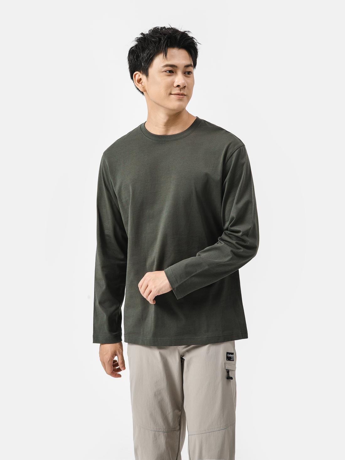 Áo thun dài tay 100% Cotton Relax fit - undefined