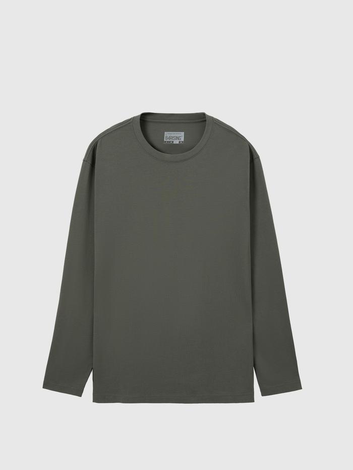 Áo thun dài tay 100% Cotton Relax fit - undefined