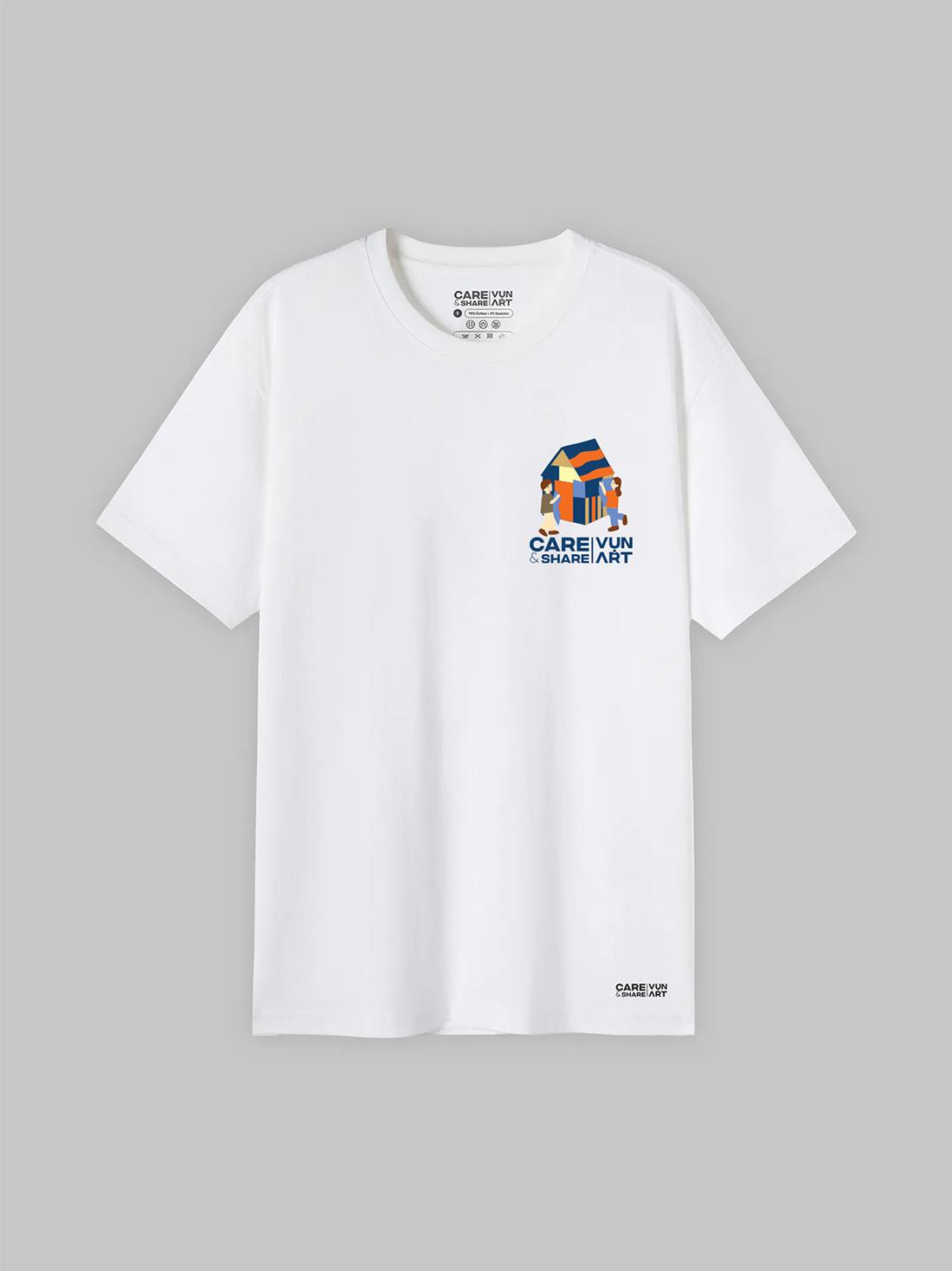 Áo in Cotton Compact CARE SHARE In Lụa VỤN ART III - [Chung tay xây nhà mới] - undefined