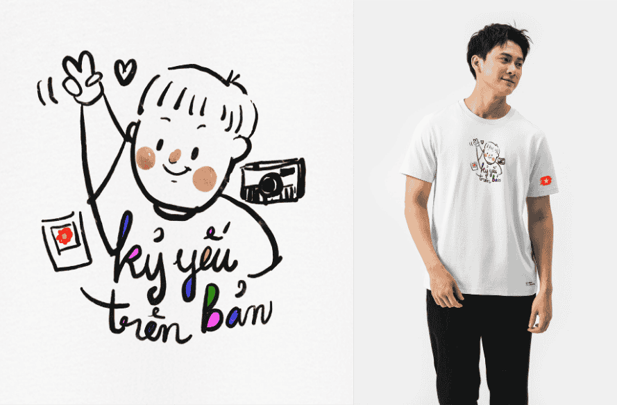 Áo in C&S Kỷ yếu trên bản - Em say hi